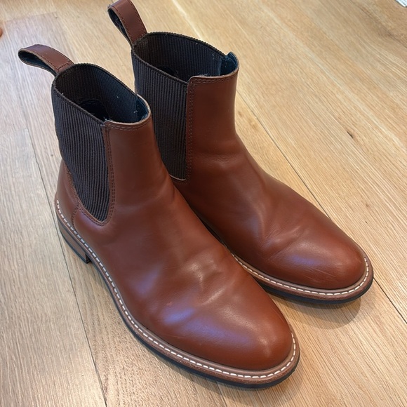 Nisolo Boots Carmen Chelsea Ankle Booties Brown Leather Size 7.5 - Picture 3 of 11